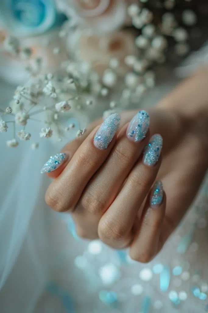Classic Blue Ocean Nails
