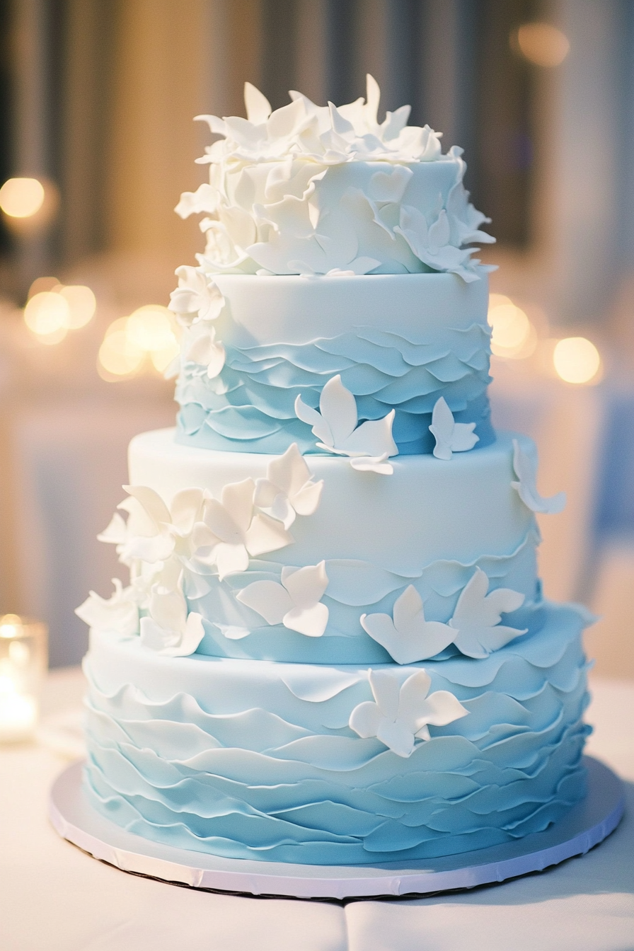 From Classic to Bold: 50+ 4-Tier Wedding Cakes | Matched Hearts