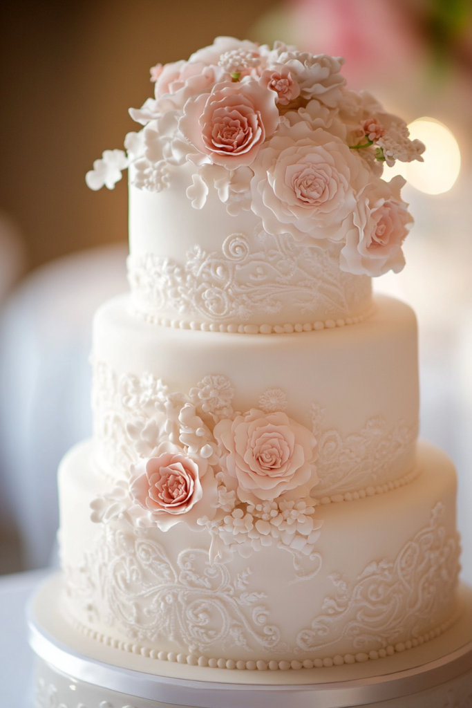 新潟）引き取りウェディングケーキエクセルシリーズ 装飾的な白色噴水 女性像の彫刻 UK-01 | デコルテフォトグラフィー | 前撮り・フォトウェディング