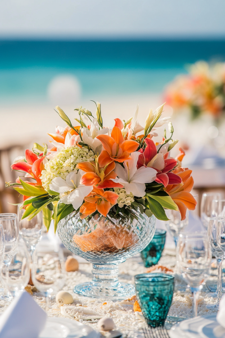 50+ Beach Wedding Centerpieces