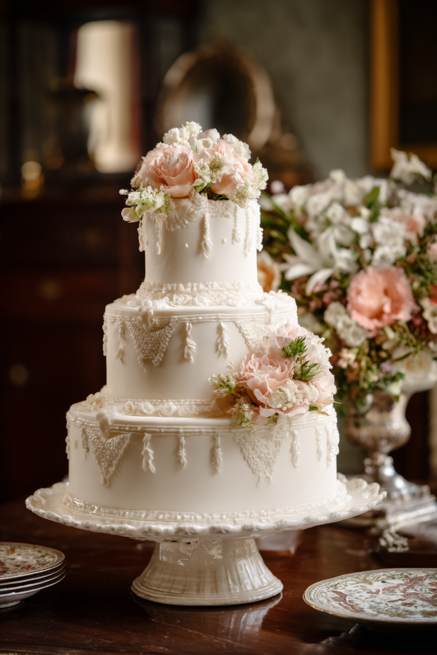 35+ Vintage Wedding Cake Designs