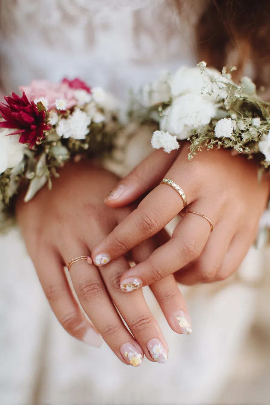 2025 Bridal Nails with Floral Magic