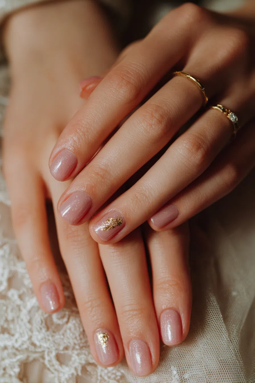 Elegant Soft Pastel Nude Nail Look