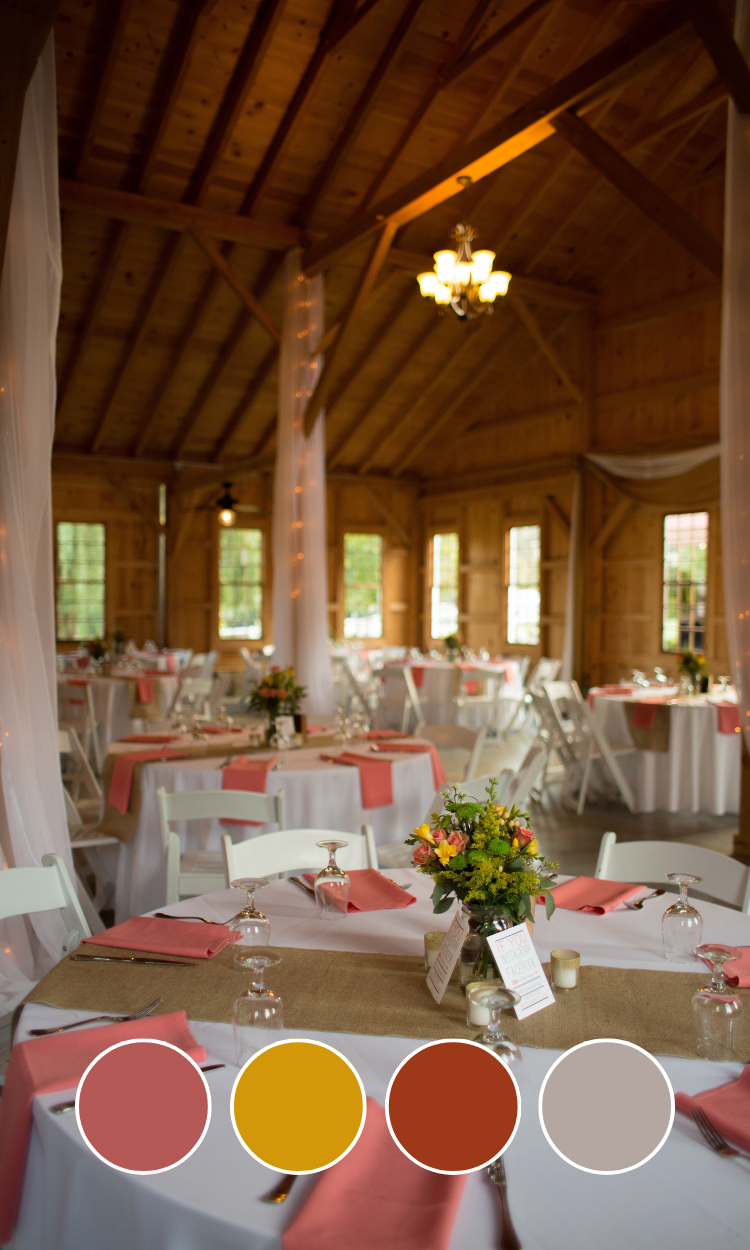 20+ Barn Wedding Color Palettes